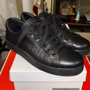 PRADA Size 39 Women's Black Sneakers